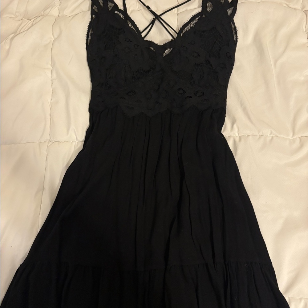 Elegant Black Lace Dress